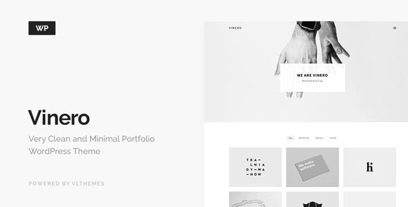 Vinero Very Clean and Minimal Portfolio WordPress Theme 3.1 GPL Theme