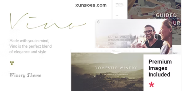 Vino A Refined Winery, Wine Bar and Vineyard Theme 1.9 GPL Theme