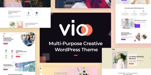 Vio Multi-purpose Creative WordPress Theme 1.0.1 GPL Theme