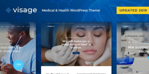 Visage  – Medical Health WordPress Theme 1.6 GPL Theme