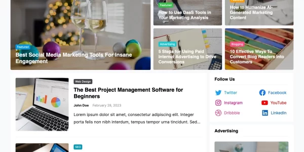 VisualBlog Pro 1.0.2 GPL Theme