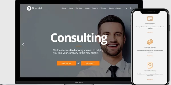 VisualModo Financial Theme 2.0.2 GPL Theme