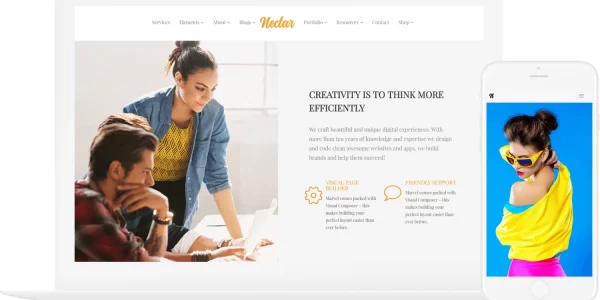 VisualModo Nectar WordPress Theme 3.0.2 GPL Theme