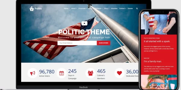 VisualModo Politic Theme 2.0.2 GPL Theme