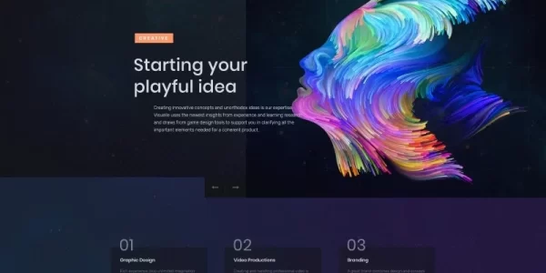 Visuelle Creative Mondrianism WordPress Elementor Theme WordPress Theme 1.0.0 GPL Theme