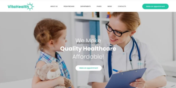 VitaHealth Pediatric Clinic Responsive Medical WordPress Theme 1.0.0 GPL Theme
