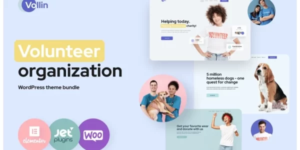 Vollin Volunteer Organization WordPress Theme 1.0 GPL Theme