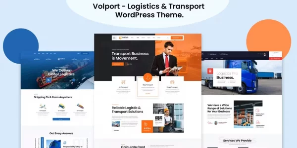 Volport Logistics Transport WordPress Theme 1.0.9 GPL Theme