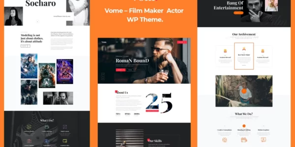 Vome Film Studio Movie Producti WordPress Theme 1.0.7 GPL Theme