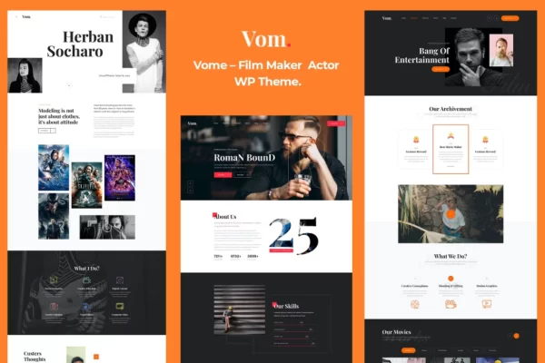 Vome Film Studio Movie Producti WordPress Theme 1.0.7 GPL Theme