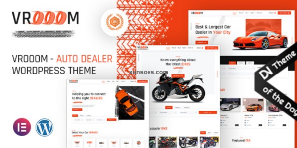 Vrooom  – Auto Dealer WordPress Theme 1.0.0 GPL Theme