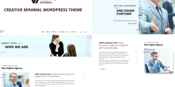 WON Creative Minimal WordPress Theme 1.2.3 GPL Theme