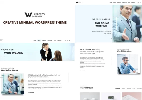 WON Creative Minimal WordPress Theme 1.2.3 GPL Theme