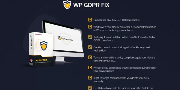 WP GDPR Fix Pro GDPR PECR Compliance for your WordPress Site 3.9 GPL Plugins