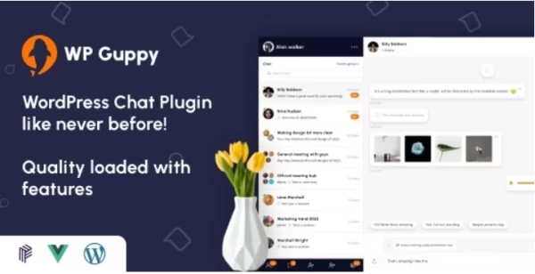 WP Guppy Pro A live chat plugin for WordPress 4.1 GPL Plugins