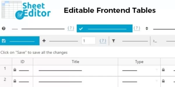 WP Sheet Editor Editable Frontend Tables 2.4.38 GPL Plugins