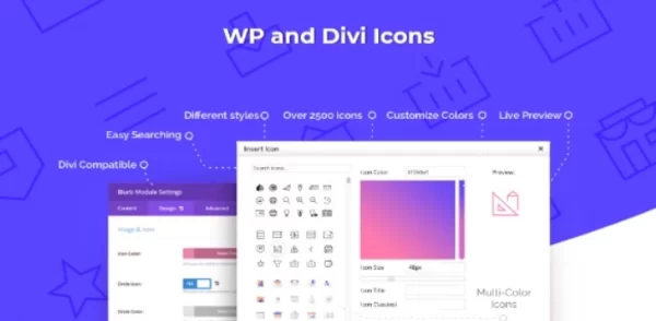 WP and Divi Icons Pro 2.0.9 GPL Plugins