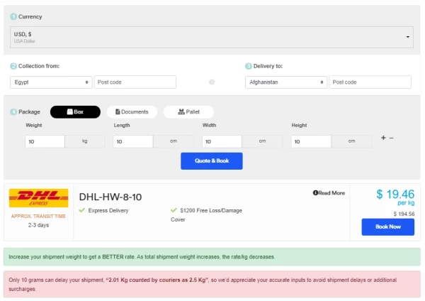 WPCargo Shipment Rate 7.2.2 GPL Plugins