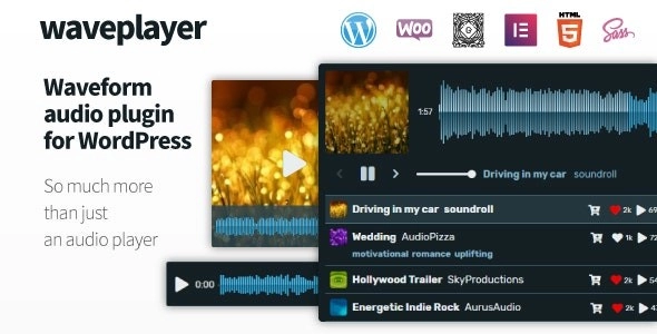 WavePlayer Waveform Audio Player for WordPress and WooCommerce 3.5.4 GPL Plugins