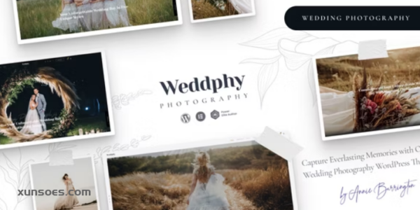 Weddphy Wedding Photography WordPress Theme 1.0.0 GPL Theme