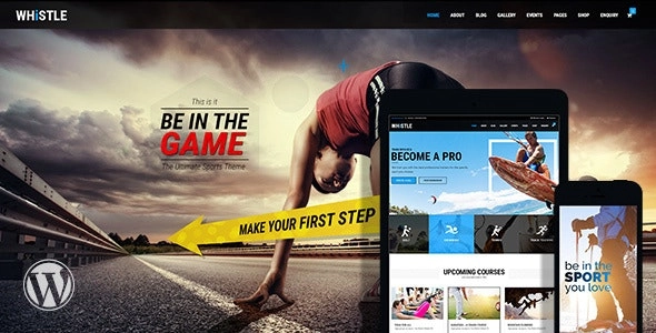 Whistle Sports Club WordPress 4.2 GPL Theme