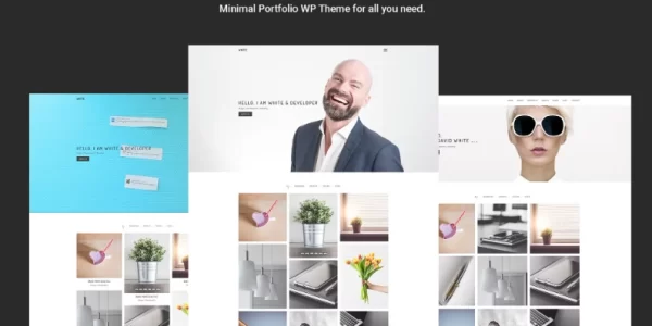 White – Minimal Portfolio WordPress Theme 1.0 GPL Theme