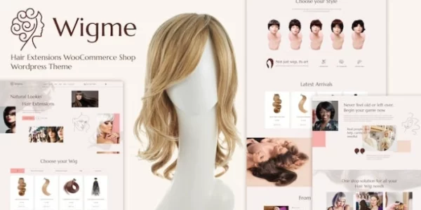Wigme Hair Extensions WooCommerce Shop 1.9 GPL Theme