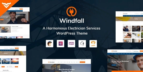 Windfall Electrician Services WordPress Theme 1.6.0 GPL Theme