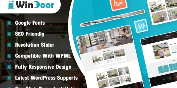Windoor Windows and Door Installation WordPress Theme 1.0.0 GPL Theme