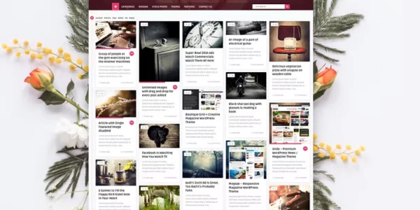 Wine Personal Creative Blog / News Theme 3.3 GPL Theme