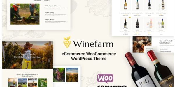 WineFarm Wine Store and Drinks Elementor WooCommerce Theme 1.0.0 GPL Theme