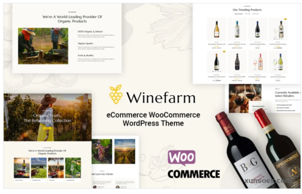 WineFarm Wine Store and Drinks Elementor WooCommerce Theme 1.0.0 GPL Theme