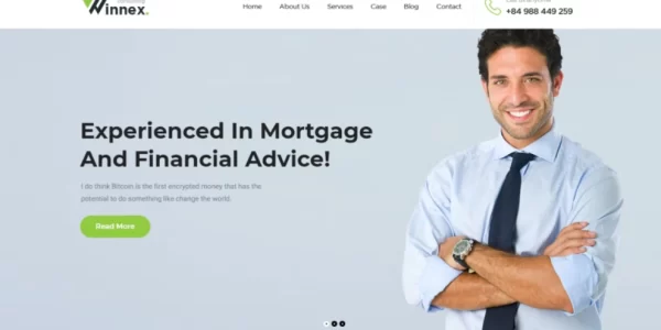 Winnex Business Consulting WordPress Themes 1.2.6 GPL Theme