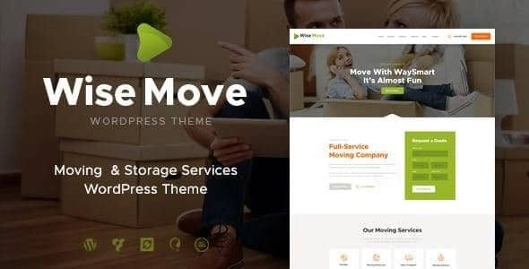 Wise Move | Relocation and Storage Services WordPress Theme 1.1.3 GPL Theme
