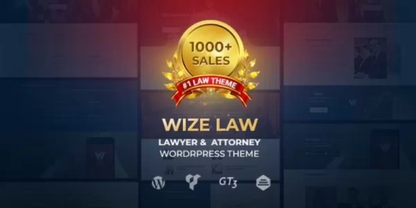 WizeLaw Law, Lawyer and Attorney 1.6.1 GPL Theme