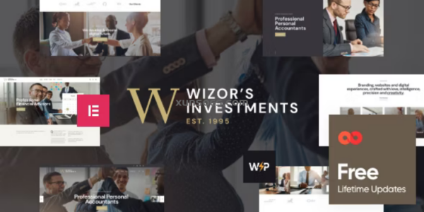 Wizor’s | Investments Business Consulting Insurance WordPress Theme 1.3.7 GPL Theme