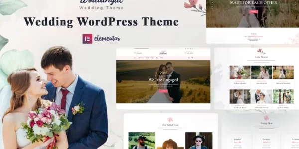 Woddingat Wedding WordPress Theme 1.2 GPL Theme