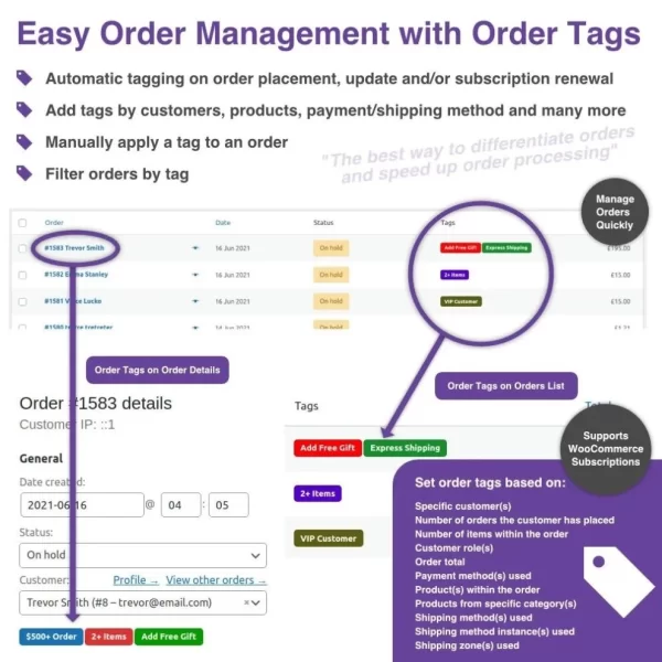 WooCommerce Order Tags 3.1.0 GPL Plugins