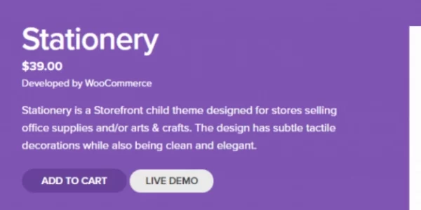 WooCommerce Stationery Storefront Child Theme 1.0.13 GPL Theme