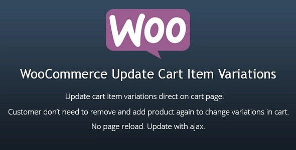WooCommerce Update Cart Item Variations 2.5 GPL Plugins