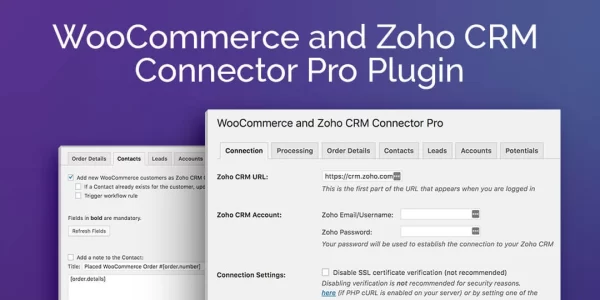 WooCommerce and Zoho CRM Connector Pro 2.1.13 GPL Plugins