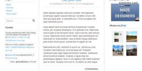 WooThemes Chapters Premium Theme 1.0.8 GPL Theme