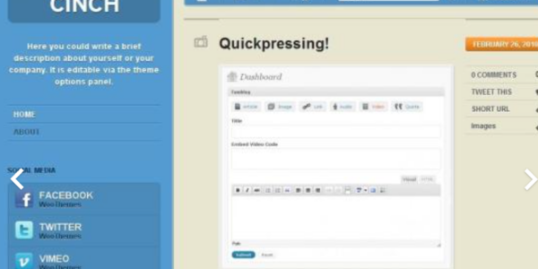 WooThemes Cinch Premium Theme 2.1.1 GPL Theme