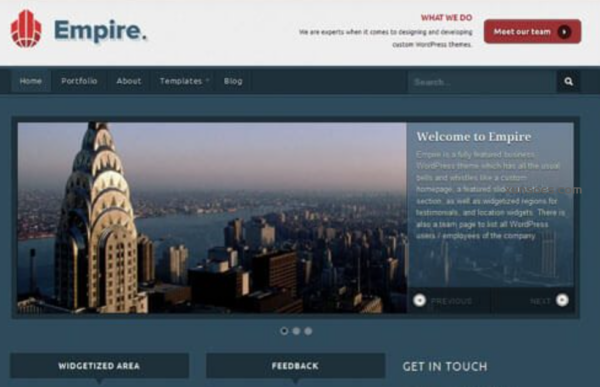 WooThemes Empire Premium Theme 1.1.10 GPL Theme