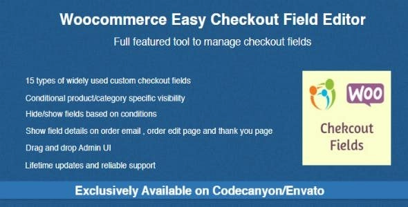 Woocommerce Easy Checkout Field Editor 3.5.14 GPL Plugins