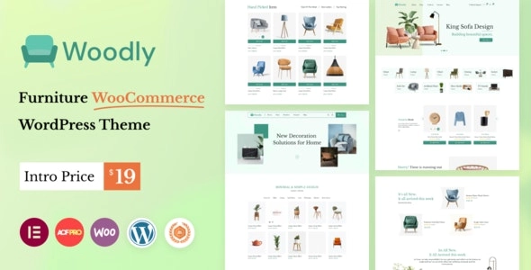 Woodly Animated Furniture WooCommerce Theme 1.2 GPL Theme