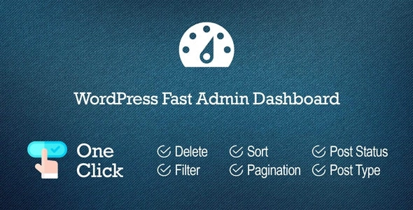 WordPress Fast Admin Dashboard 5.0 GPL Plugins