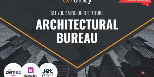 Worky Architectural Bureau Multipurpose Modern WordPress Elementor Theme WordPress Theme 2.1.4 GPL Theme