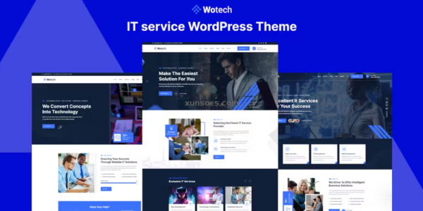 Wotech IT Service WordPress Theme 1.0.0 GPL Theme