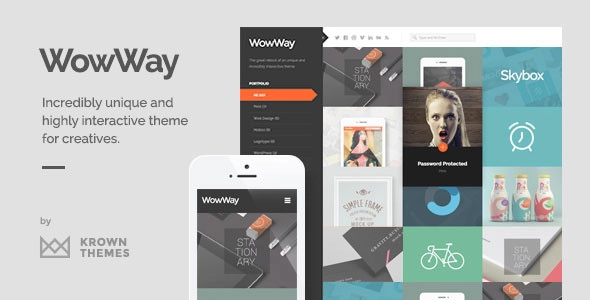 WowWay Interactive Responsive Portfolio Theme 2.1.4 GPL Theme